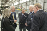 David Hambidge, John Hudson & Derek Wood, chatting to Harry's relatives